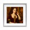 Stupell Industries Rococo Woman with Cell Phone Framed Print Under Glass, design by Grotto Studios